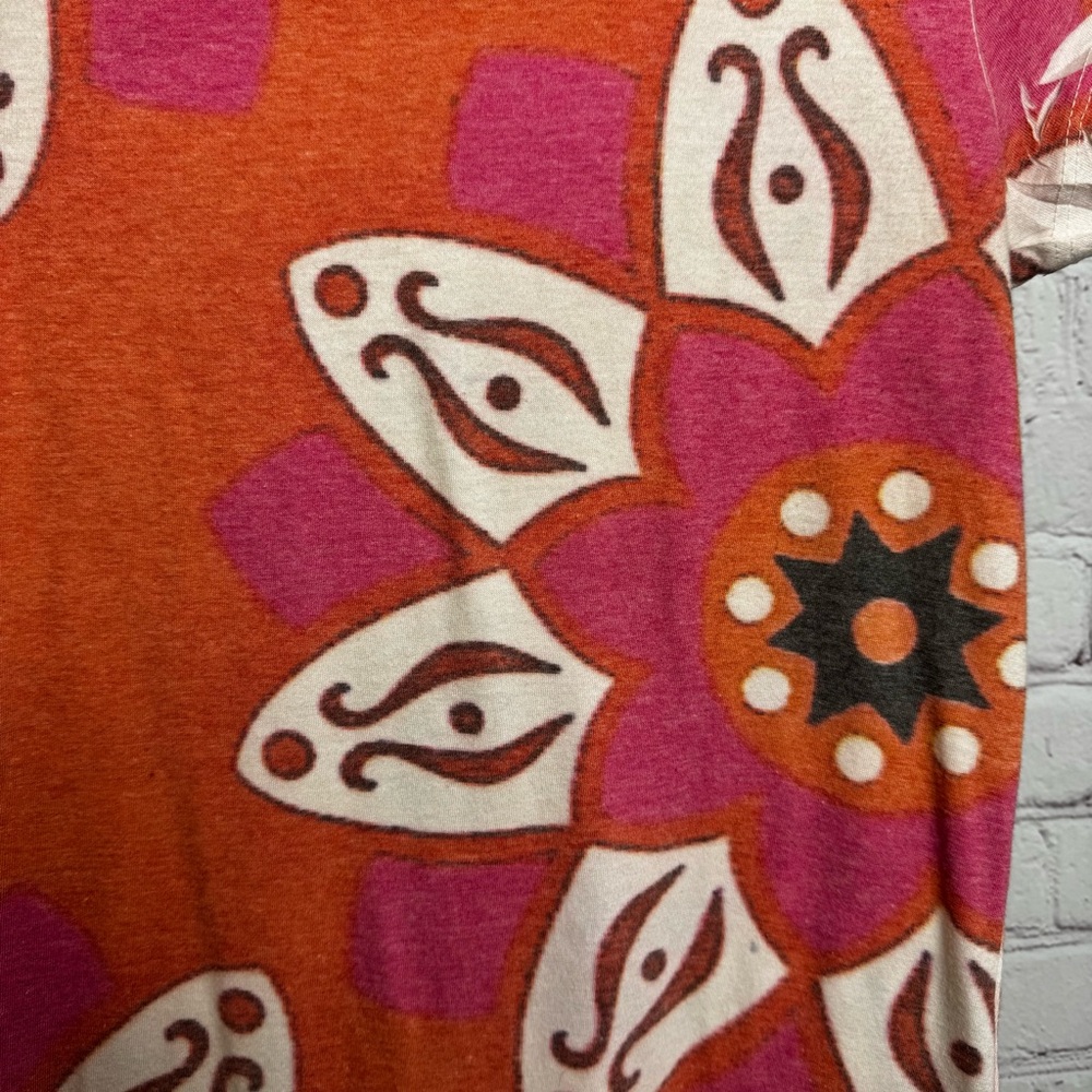 Vintage Highway artsy floral printed retro chic boho dress size Small abstract - Picture 6 of 10